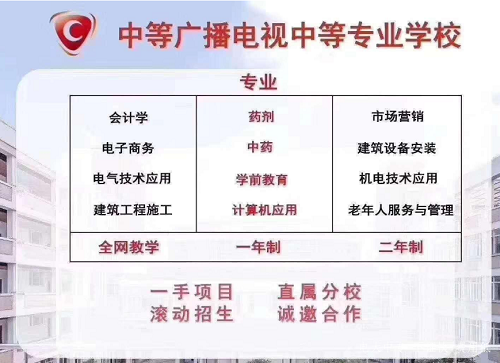 電大中專招生專業