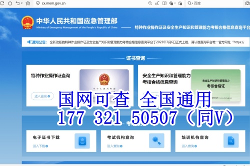 高低壓電工證查詢?nèi)肟诠倬W(wǎng)查詢系統(tǒng)（國家應(yīng)急管理部）