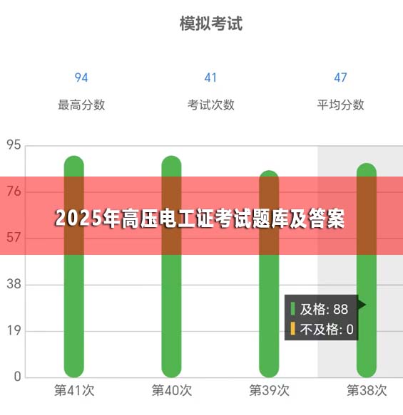 2025年高壓電工證考試題庫及答案