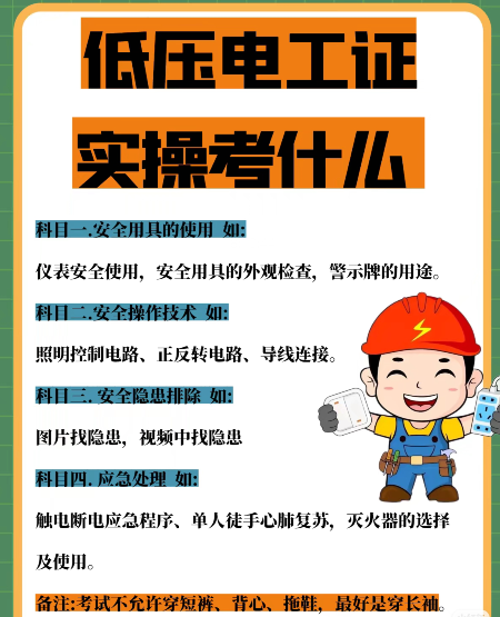 2025年電工證報考官網(wǎng)入口及考試安排
